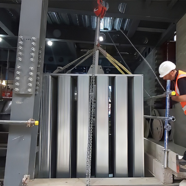 Specialist lifting equipment used for generator relocation